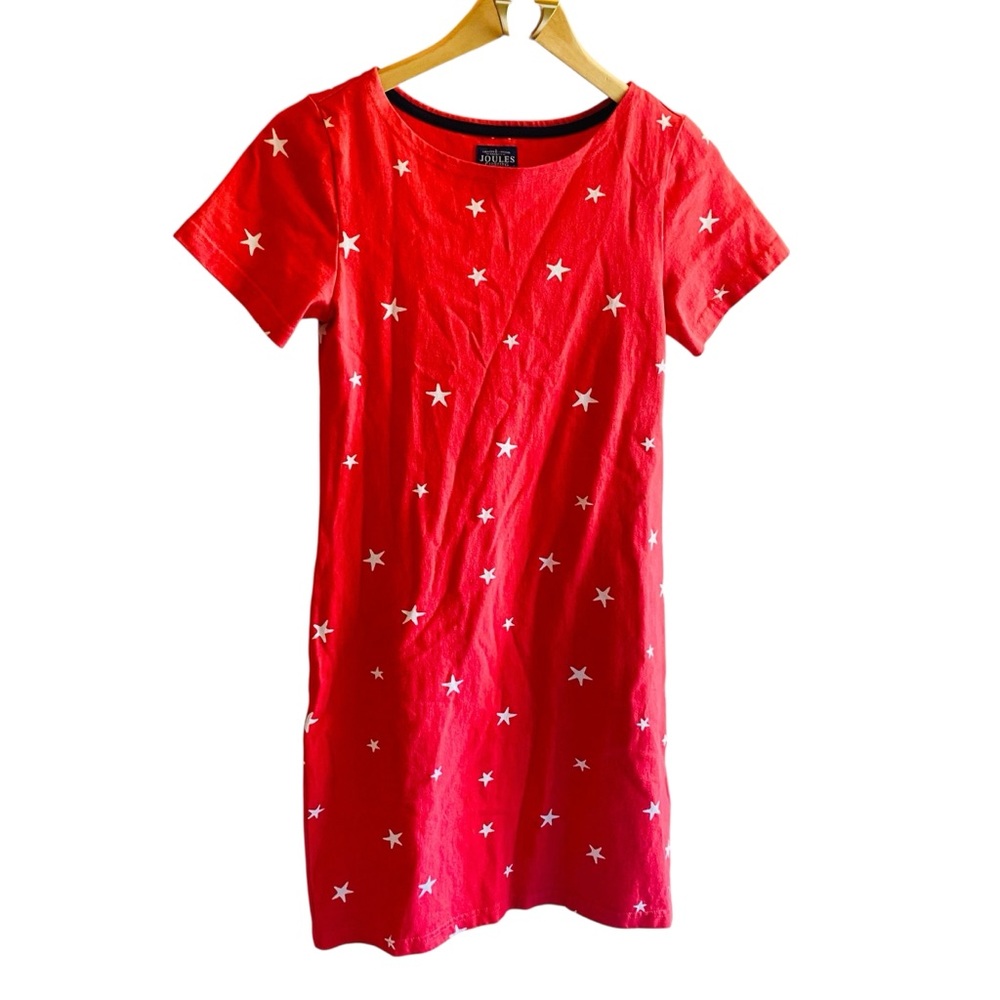 Joules Riviera Red Sky Star Print Dress